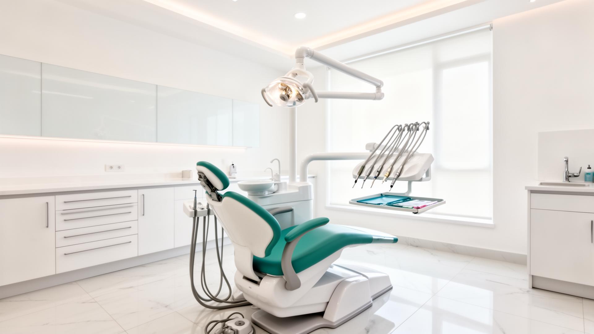 Consultório moderno da clínica OralBalance em Luanda