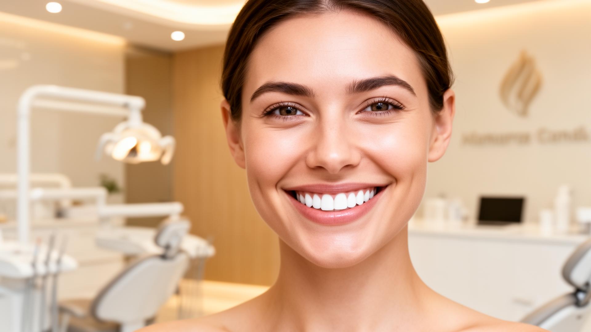 Paciente sorrindo após implante dentário na OralBalance Luanda